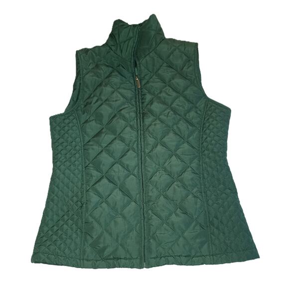 KEREN hart Jackets & Blazers - Keren Hart Women's Quilted Puffer Vest Full Zip Outdoor Green Size Small W001